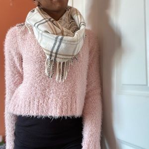 Cream Colored Infinity Scarf